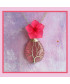 Pendentif Arbre de vie en Agate Œil de chat rose