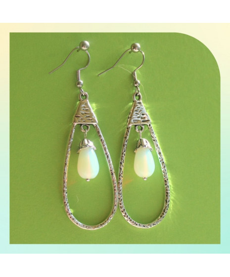 Boucles d'oreilles en Pierre de Lune
