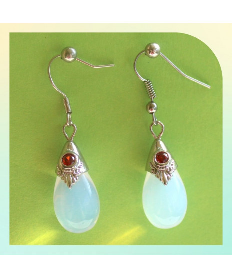 Boucles d'oreilles en Pierre de Lune