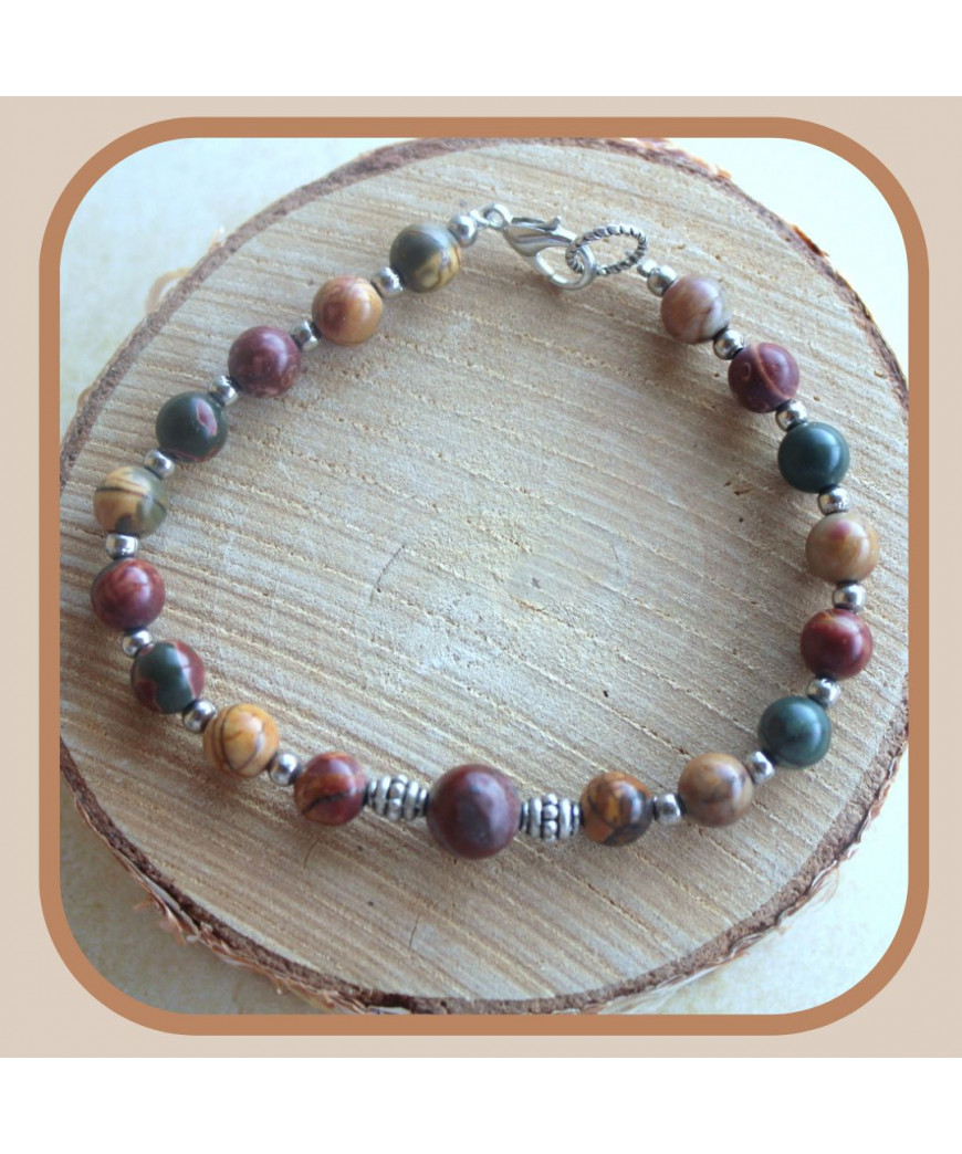 Bracelet en Jaspe Picasso