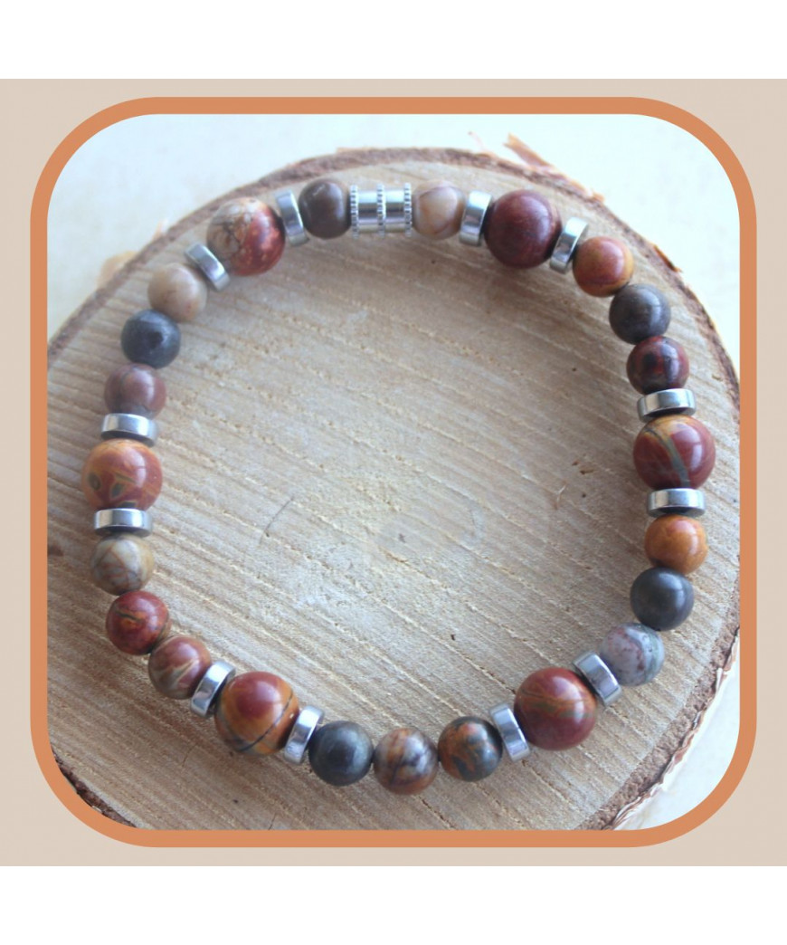 Bracelet en Jaspe Picasso