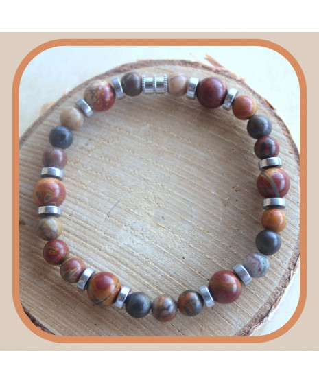 Bracelet en Jaspe Picasso