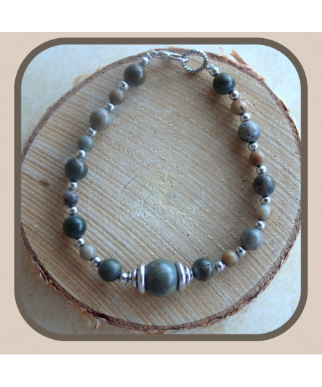 Bracelet en Jaspe Picasso