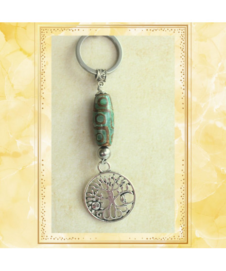 Porte-clefs Arbre de vie en Agate
