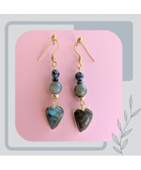 Boucles d'oreilles Cœurs en...