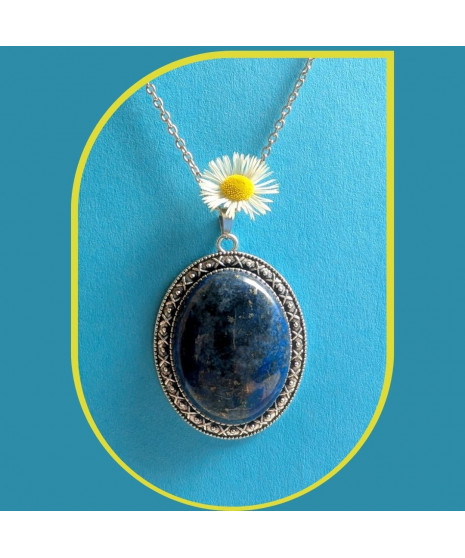 Pendentif Cabochon en Lapis Lazuli