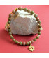Bracelet Lotus en Unakite