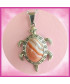 Pendentif Tortue en Agate orange
