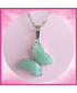 Pendentif Papillon en Aventurine verte