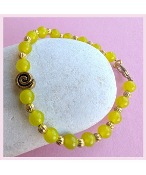 Bracelet Spirale en Péridot