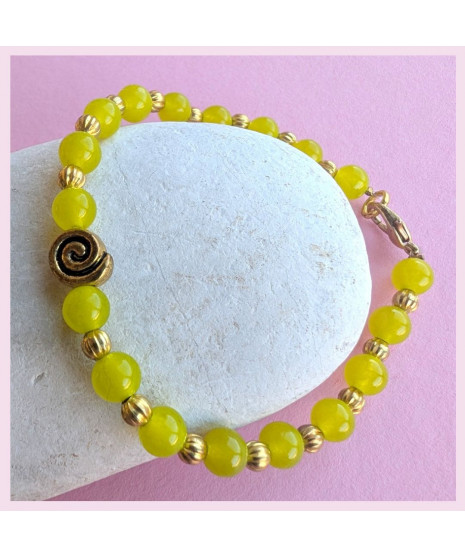 Bracelet Spirale en Péridot