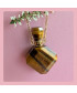 Pendentif Flacon de parfum vert en Œil de tigre