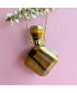 Pendentif Flacon de parfum vert en Œil de tigre