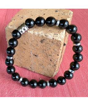 Bracelet Agate noire