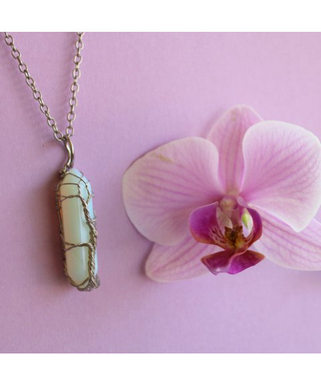 Pendentif Arbre de vie en Opale