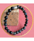 Bracelet Agate noire et Jaspe noir