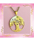 Pendentif Arbre de vie avec du Quartz rose