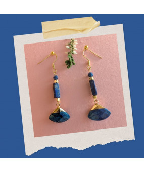 Boucles d'oreilles en Lapis...
