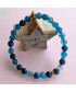 Bracelet en Agate bleue