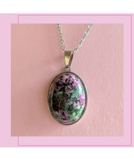 Pendentif en Fuchsite