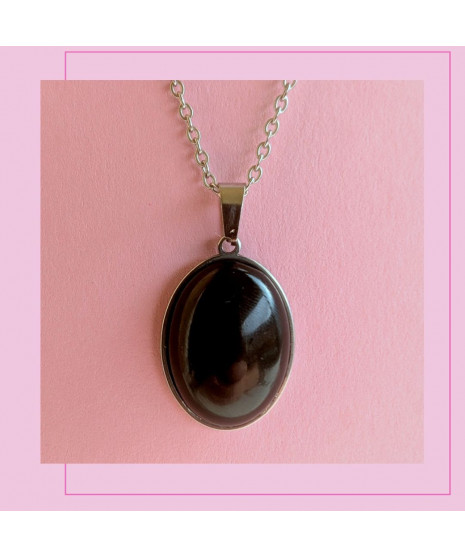 Pendentif en Agate noire