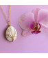 Pendentif Arbre de vie en Agate blanche