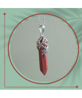 Pendentif Feuilles en Jaspe...