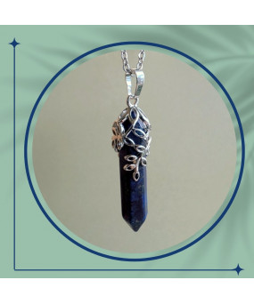 Pendentif Feuilles en Lapis...