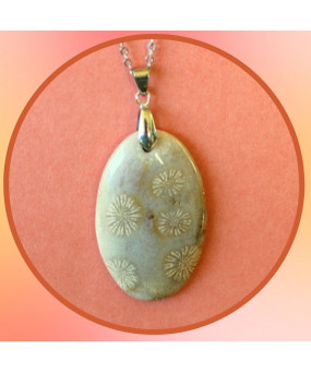 Pendentif en Corail de...