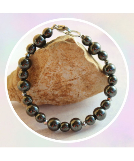 Bracelet en Hématite