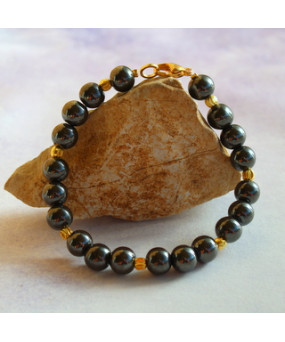 Bracelet en Hématite