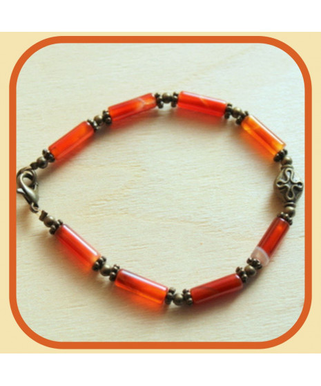 Bracelet en Cornaline