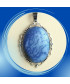 Pendentif cabochon en Agate bleue