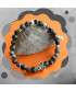 Bracelet Triskell en Obsidienne Flocons de neige