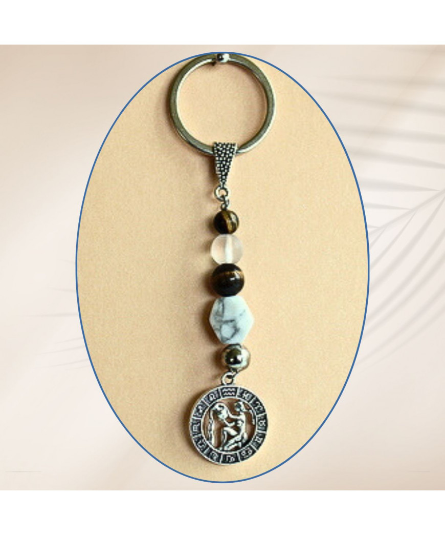 Porte-clefs Signe Verseau