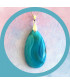 Pendentif Agate bleue
