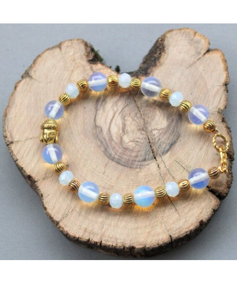 Bracelet Bouddha en Opale