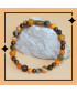 Bracelet  en Agate orange