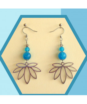 Boucles d'oreilles Lotus en...