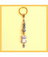 Porte-clefs Chat en Agate grise