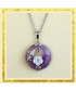 Pendentif Fleur en Améthyste