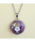 Pendentif Fleur en Améthyste