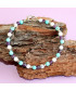 Bracelet Améthyste, Howlite et Turquoise