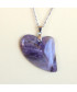 Pendentif Cœur en Améthyste