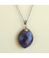 Pendentif facetté en Améthyste