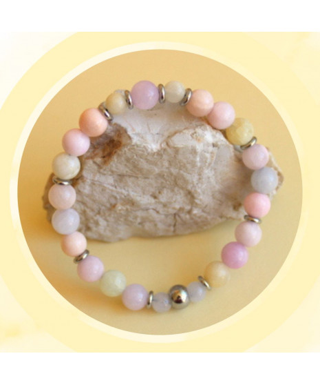 Bracelet en Morganite