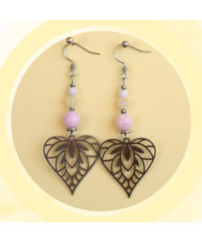 Boucles d'oreilles Cœur en...
