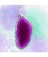 Pendentif Géode d'Agate violette