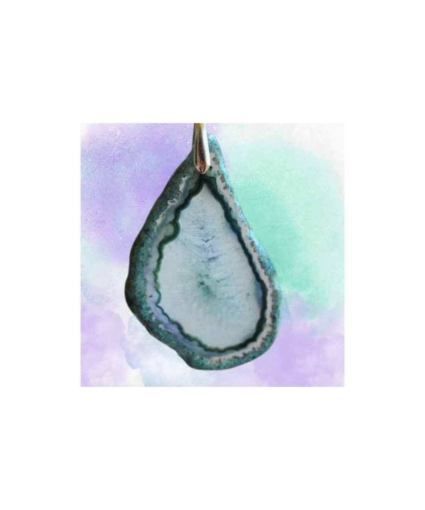 Pendentif Géode d'Agate
