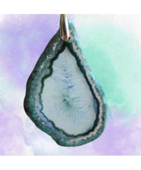 Pendentif Géode d'Agate